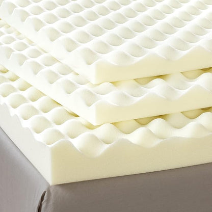 ZINUS 2 Inch Copper Cooling Memory Foam Mattress Topper with Airflow Design, Twin White