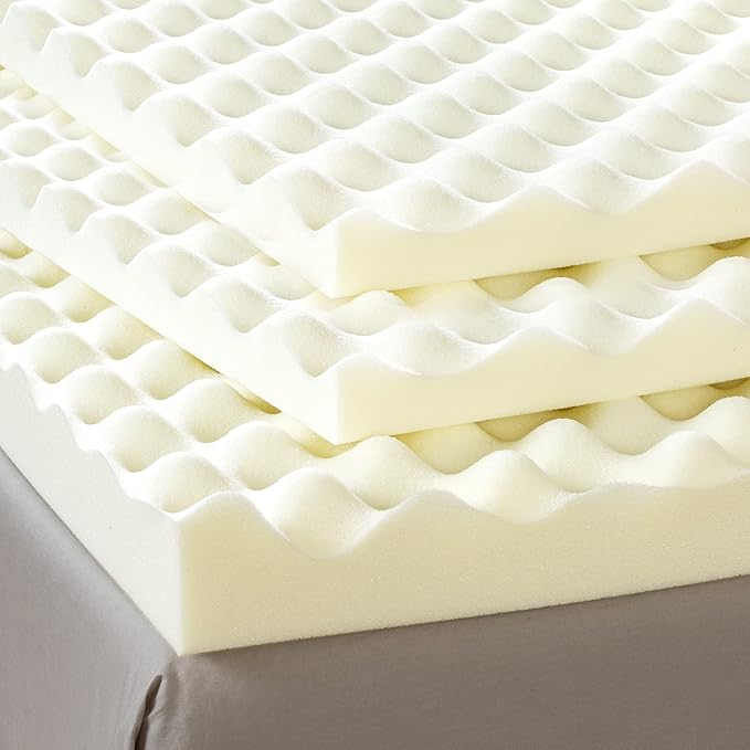 ZINUS 2 Inch Copper Cooling Memory Foam Mattress Topper with Airflow Design, Full