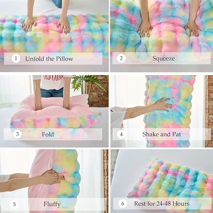 Full Body Pillow 20x54 Inch,Memory Foam Pregnancy Pillow for Side Sleepers,Orthopedic Back Support Maternity Pillow for Women (with Removable Cover)-Pink Chocolate