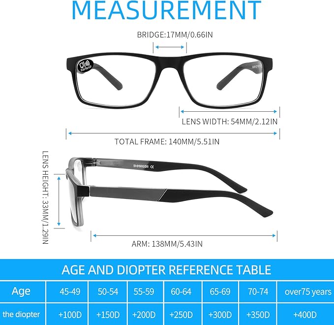 DONGDI Blue Light Blocking Reading Glasses 4 Pack Computer Readers for Women Men,Anti Glare UV Ray Filter Eyeglasses… (4pack-black/tortoise, 2.75)