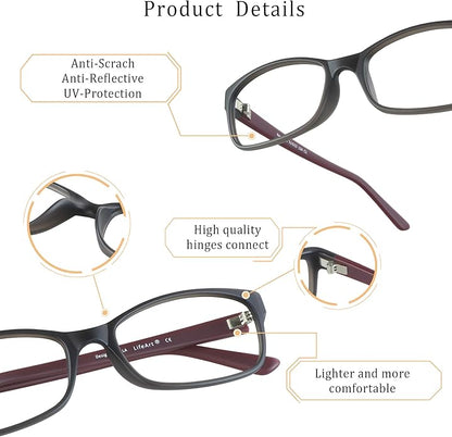 LifeArt Blue Light Blocking Glasses, Anti Eyestrain