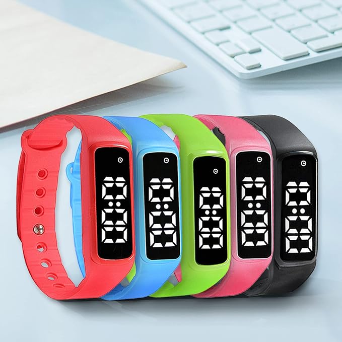Sensory Wrist Timer for Kids, Teachers, Students, Simple Reminder Watch with Silent Alarm Clock Wristband, Classroom Countdown (Green)