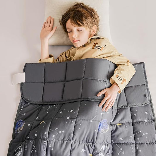 Topcee Weighted Blanket (3lbs 36"x48") Heavy Weighted Cooling Blanket for Sleeping Perfect for 40-60 lbs,Throw Size Breathable Blanket with Premium Glass Bead