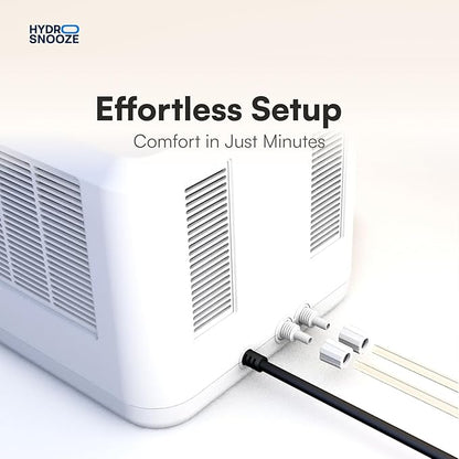 HydroSnooze Water Cooling & Heating Mattress Pad, Temperature Control Bed Cooling System, Cooling Mattress Topper Perfect for Hot Sleepers,Temp Range of 59-131°F, King Bed Size (71" W x 79" L)