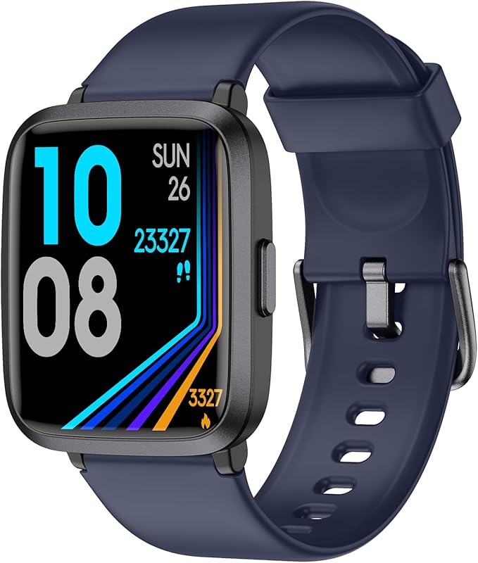 Fitness Tracker Watch with Heart Rate Monitor, Activity Tracker with Pedometer, Sleep Monitor, Calories & Step Counter, IP68 Waterproof Smart Watches for Women Men Fitness Watch for Sports