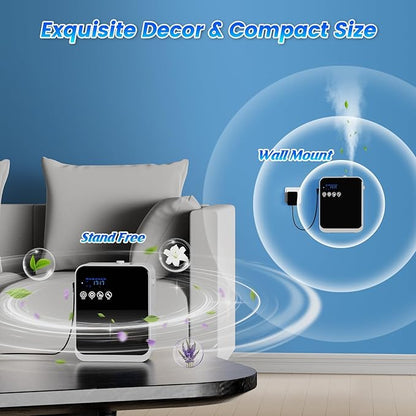 Waterless Essential Oil Diffuser,Hotel Aromatherapy Scent Diffuser with Smart APP & Touch Screen,1500 sq.ft Coverage,250ml Tank|Large Room Oil Diffusers for Home & Hotel Collection,Women‘s Day Gift