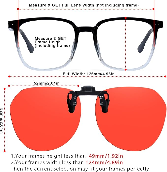 VIEWBETTER 3 Pack Clip On Blue Light Blocking Glasses for Eyes Strain/Light-Sensitive Flip Up Computer Gaming Glasses BL1009