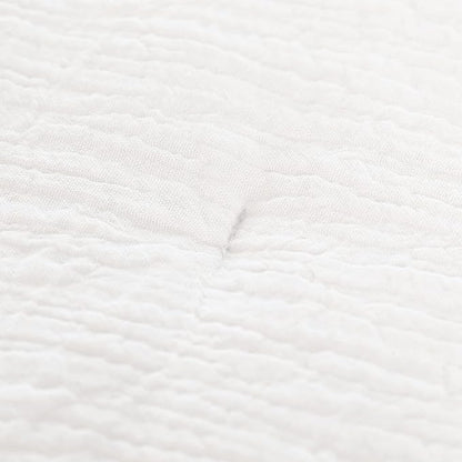 Hombys 100% Cotton Muslin Oversized King 120x120, Lightweight and Breathable Down Alternative, Soft Gauze Summer Bed Comforter, Off White Reversible Fluffy Duvet Insert