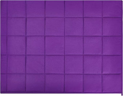 RelaxBlanket Weighted Blanket | 60''x80'',20lbs | for Individual Between 190-240 lbs | Premium Cotton Material with Glass Beads | Violet
