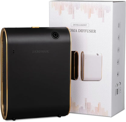 Home Bluetooth Smart Waterless Aromatherapy Machine, Essential Oil Diffuser, with Fragrance Coverage of up to 2000 Square feet, Suitable for Home, Hotel, Restaurant, Office, and spa Center.（Black）