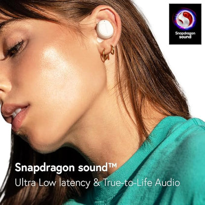 Phiaton Bonobuds Plus Digital Hybrid Active Noise Cancelling True Wireless Earbuds with Qualcomm Snapdragon Sound (Space Black)