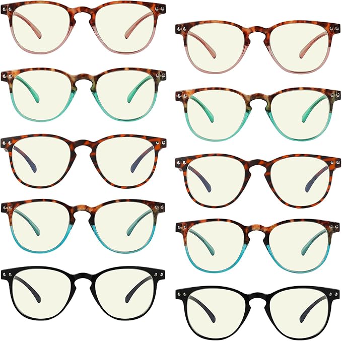 Eyekepper 4-pack Reading Glasses Blue Light Blocking Women Cat Eye Readers