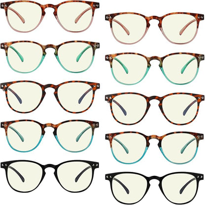 Eyekepper 4-pack Reading Glasses Blue Light Blocking Women Cat Eye Readers