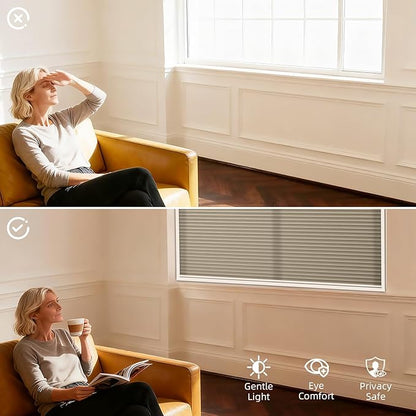 ZSTARR Motorized Skylight Shades Blackout Cellular Honeycomb Electric Blinds with Solar Panel Cordless Rechargeable with Remote for Roof and Slanted Windows Custom Size (LF Coffee)