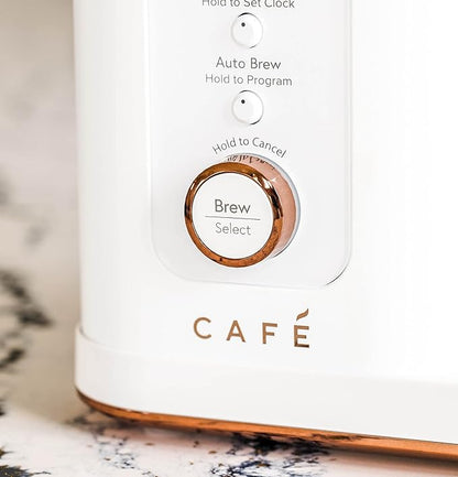 Café Specialty Drip Coffee Maker | 10-Cup Insulated Thermal Carafe | WiFi Enabled Voice-to-Brew Technology | Smart Home Kitchen Essentials | SCA Certified, Barista-Quality Brew | Matte White