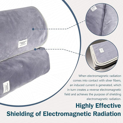 Faraday Blanket 26x40 Inch, Protection Cotton Blanket for Bed, Couch, Pregnancy and Babies
