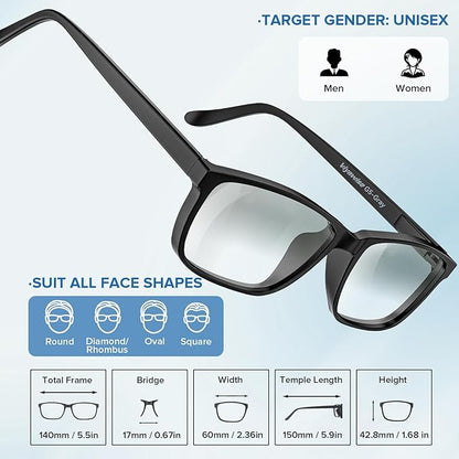 G5 Blue Light Blocking Glasses for Women & Men, Eye Strain Protection Bluelight Blockers for Reading Computer Gaming