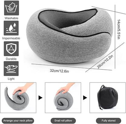 WEERSHUN Travel Pillows for Airplanes,2024 New Travel Pillow,Travel Neck Pillow Airplane Memory Foam Travel Pillow Neck Pillow for Traveling Suitable for Airplanes,Offices and Cars