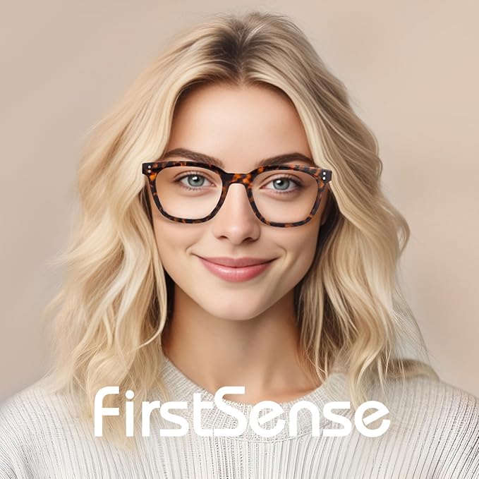 3 Pack Reading Glasses for Women Men, Square Blue Light Blocking Reading Glasses with Spring Hinge Anti Eyestrain Eyeglasses, Computer Readers with Glasses Chain, +3.0