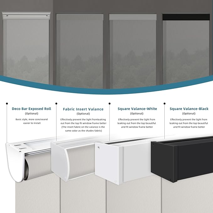 Motorized Blinds Compatible with Alexa,Google Asssitant,Homekit Over Thead,5% Openness Solar Shades for Window, Smart Shades with Remote, APP/Voice Control,Custom Size,Aventus White Linen