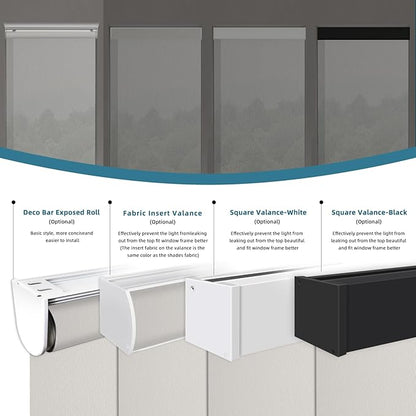 Motorized Blinds Compatible with Alexa,Google Asssitant,Homekit Over Thead,5% Openness Solar Shades for Window, Smart Shades with Remote, APP/Voice Control,Custom Size,Aventus White Linen