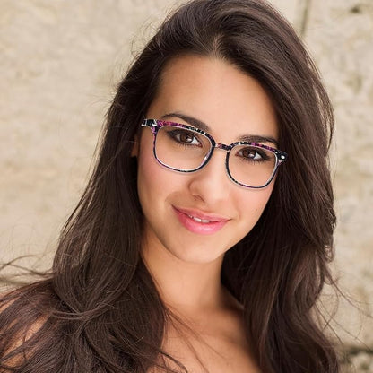 5 Pack Reading Glasses Blue Light Blocking for Women,Computer Readers with Spring Hinge