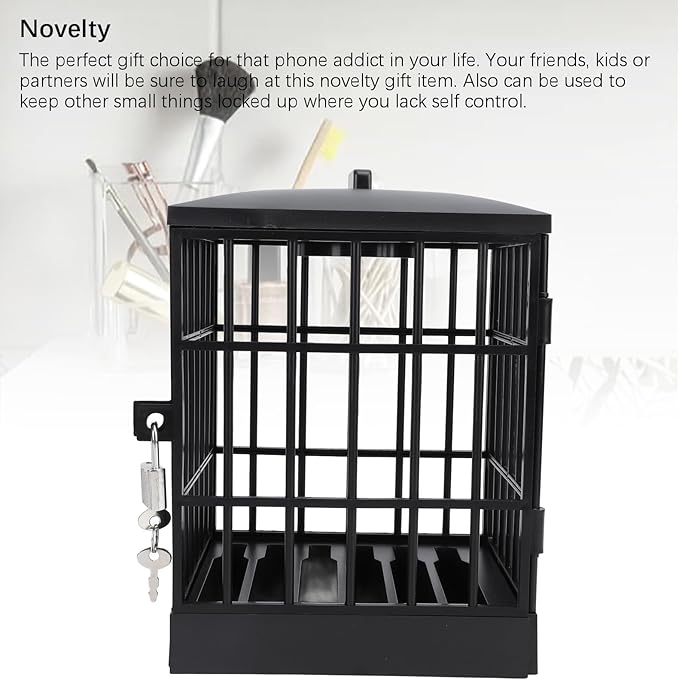 Phone Lock Box with Timer, Cell Phone Jail, Mobile Phone Jail with Timer Cell Phones Prison Lock Up Smartphone Stand Holder Classroom Home Table Office Storage Gadget (All