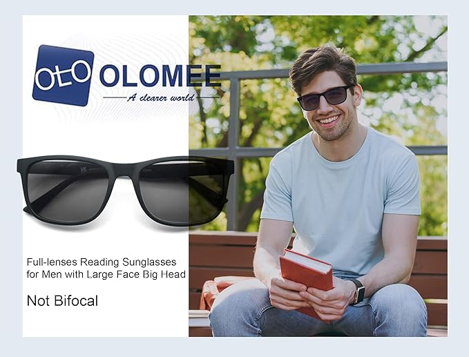 Blue Light Blocking Reading Glasses Men Large Oversized Square Readers Wide fit Cheaters for Men W/Big Head/Large Face