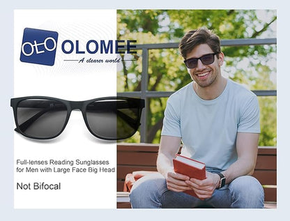 Blue Light Blocking Reading Glasses Men Large Oversized Square Readers Wide fit Cheaters for Men W/Big Head/Large Face