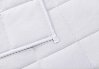 TONGDADA California King Size Weighted Blanket | 90''x108'',40lbs | Perfect for Couples,Designed for Heavy Weight Enthusiasts | Premium Cotton Material with Glass Beads | White