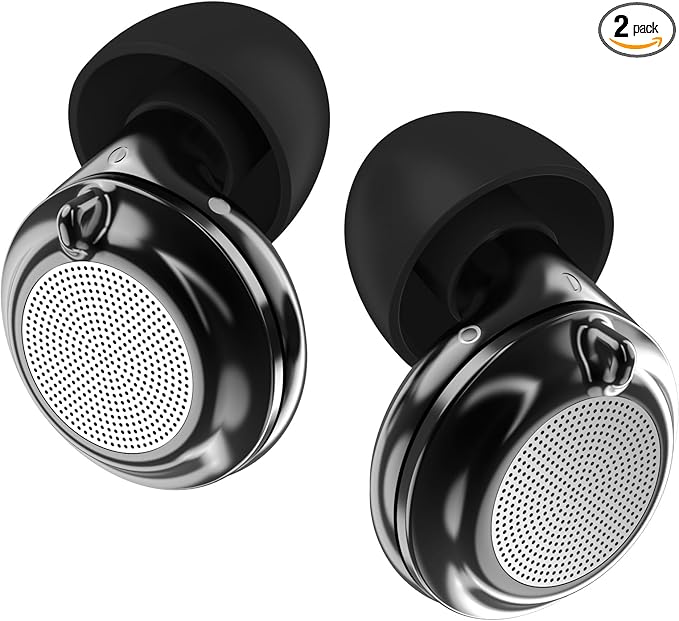 Ear Plugs for Sleeping,20-26dB Flexible Noise Reduction earplugs for Sleeping,Switch 2 Adjustable Ear Plugs 3 Relief Modes,Sleep Earbuds for Concert,Swimming,Snoring,(Black, XS,S,M,L)