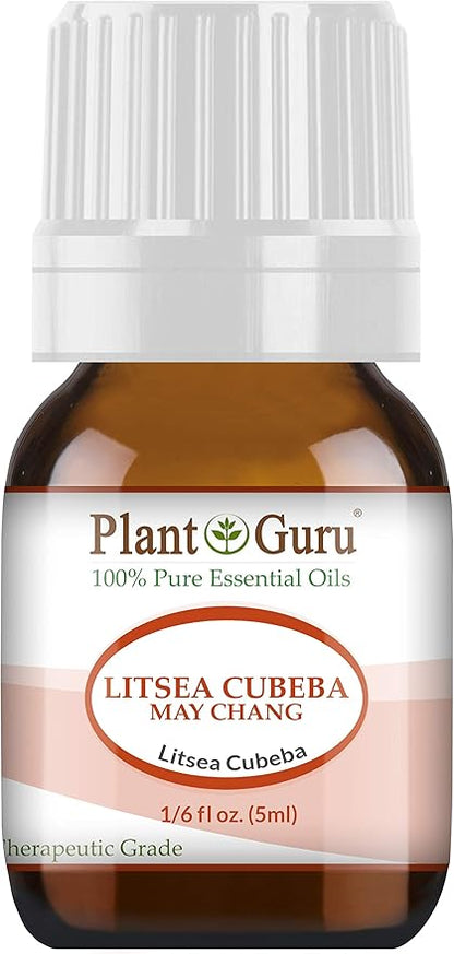 Litsea Cubeba (May Chang) Essential Oil 5 ml. 100% Pure Undiluted Therapeutic Grade.