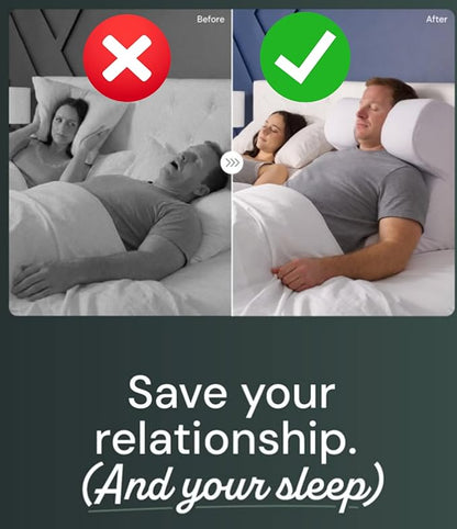 Snorinator Pillow, Also for Reflux, Post-Op, Vertigo, Wrinkle Reducer, Prego/Nursing As Seen on Shark Tank (Large, Pillow Only)