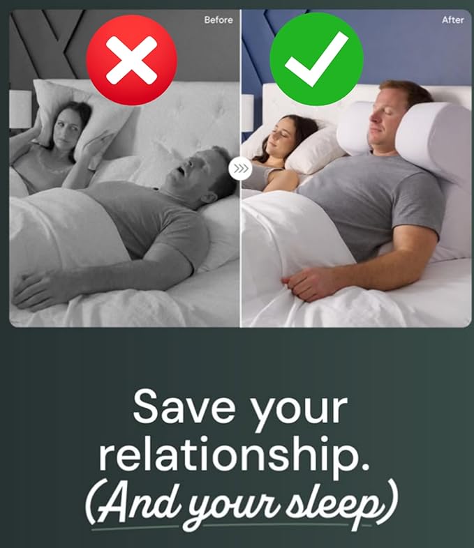 Snorinator Pillow, Also for Reflux, Post-Op, Vertigo, Wrinkle Reducer, Prego/Nursing As Seen on Shark Tank (Large, Pillow Only)