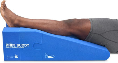 BoneFoam Knee Buddy Extension/Elevation | Rehab Pillow for After Knee Surgery Recovery | Reduce Swelling | Designed with Surgeons | Increases Range of Motion | Made in USA