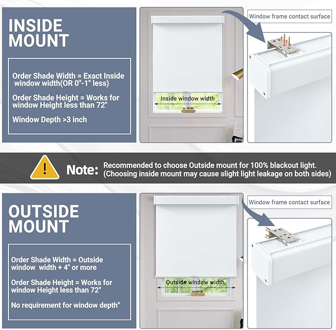 SHADEMOON Blackout Cordless Roller Shades for Windows,Free-Stop System Blind with Valance,Pull Down Room Darkening Indoor Shades,Thermal Insulated UV Blocking Fabric,Home Office(White,40" W x 72" H)