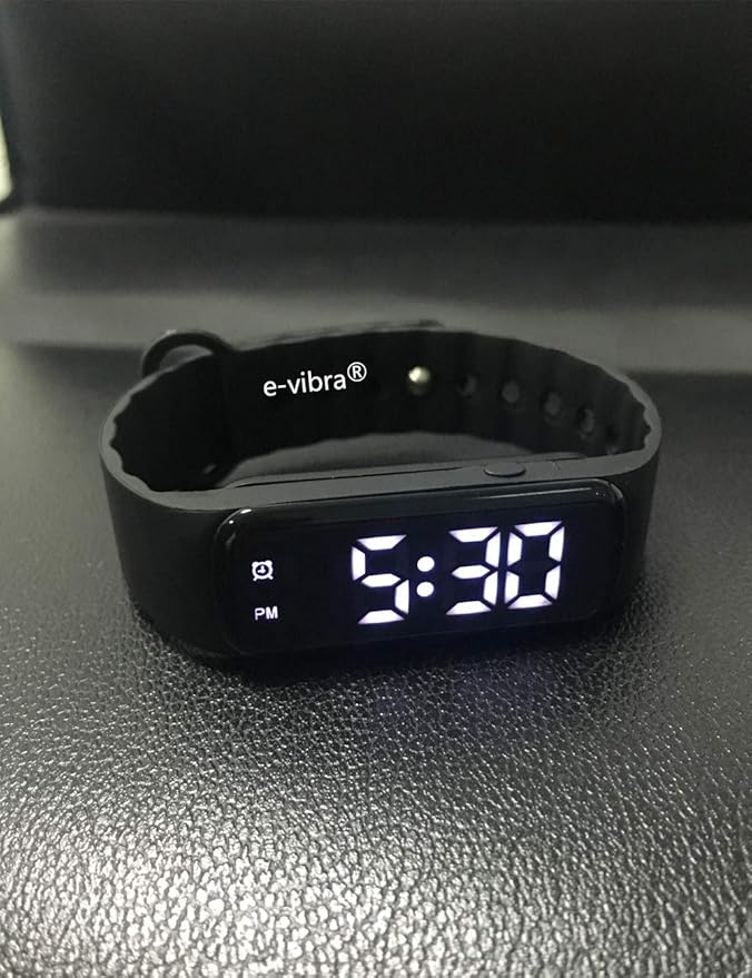 Potty Training Watch - Silent Vibrating Alarm Watch Pill Reminder Wristband with Countdown Timer (Black)