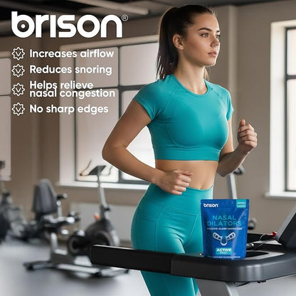 Brison Nasal Dilators for Breathing and Sleeping - 3 Pack Anti Snoring Nose Vents Opener for Better Breathing Sleep ing and Activity Improves Airflow - Hard, Transparent