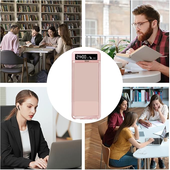 Phone Lock Organizer – Transparent Timed Security Box, Excessive Screen Use Prevention, Travel Home Work Classroom Bedroom Kitchen | Students College Gadget Storage Timer for Home School