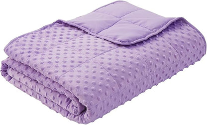 Weighted Blanket for Adults, Comfortable and Soft Throw Weighted Blanket with Premium Glass Beads for All Season 20 lbs 60"x80", Purple