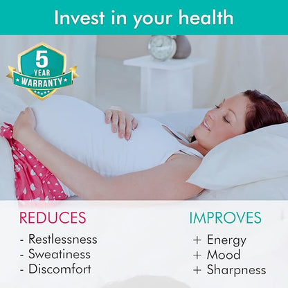 Adamson B10 Bed Cooling System - Twin 75” L x 39” W - New - 100% Cotton Mattress Cooling Bed Pad for Night Sweats - Water Bed Cooler Ideal for Hot Sleepers - Improved Mattress Cooling System