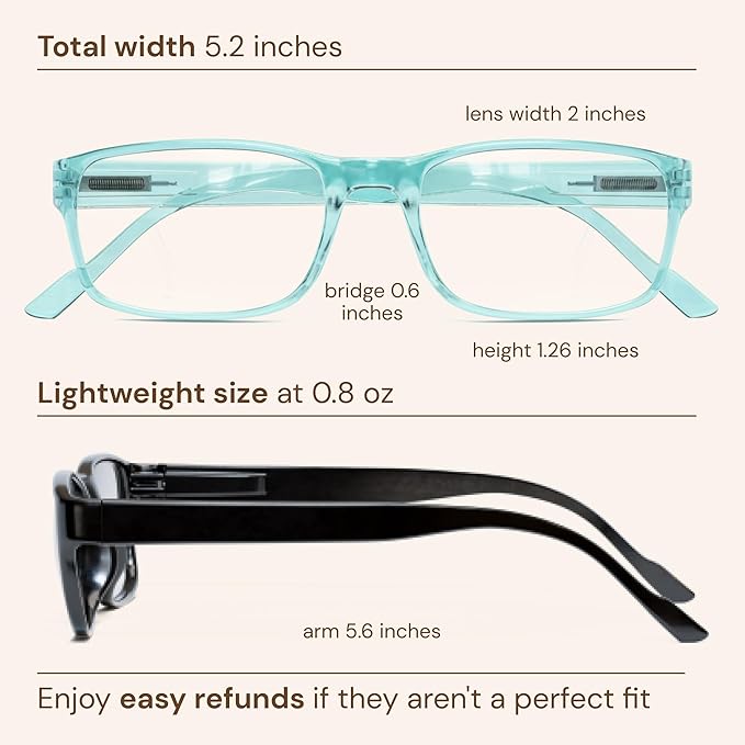Gaoye 3.0 Professional Reading Glasses for All Day - Computer Readers with Blue Light Protection - Value Pack