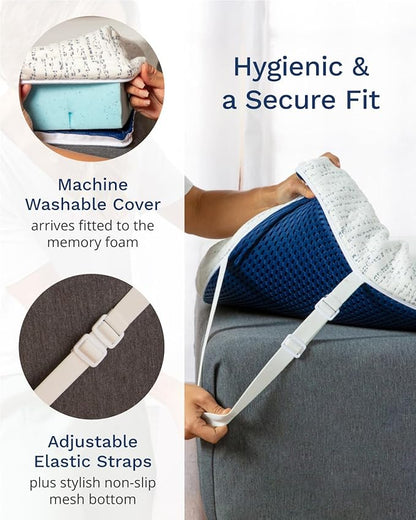 ViscoSoft 3 Inch Memory Foam Mattress Topper Short Queen - Select High Density Ventilated RV/Camper Mattress Pad - Premium Removable Rayon Cover