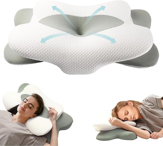 Cervical Neck Pillow for Sleeping, Ergonomic Side Sleeper Pillow for Neck Support, Premium Memory Foam Pillows, Contour Pillow Orthopedic Pillow for Side Back Stomach Sleepers