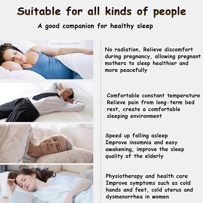 Electric Water-cooled Mattress, Bed Cooling System, Electric Water Cooler Mattress Pad System, Water Cooling Mattress Pad, Portable Bed Chiller For In Summer Cooling And Optimized Sleep 140x160cm