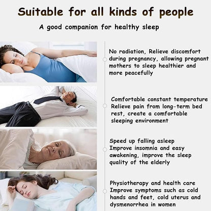 Electric Water-cooled Mattress, Bed Cooling System, Electric Water Cooler Mattress Pad System, Water Cooling Mattress Pad, Portable Bed Chiller For In Summer Cooling And Optimized Sleep 140x160cm