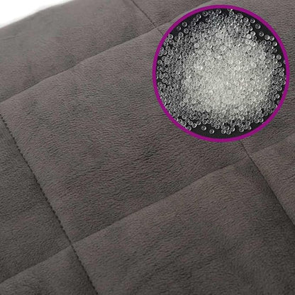 Weighted Blanket Grey 100% Brushed Polyester Microfiber King Size 86.6x92.5 Inches 33.1 lb for Anxiety Relief and Deep Sleep, Breathable Fabric with Even Weight Distribution