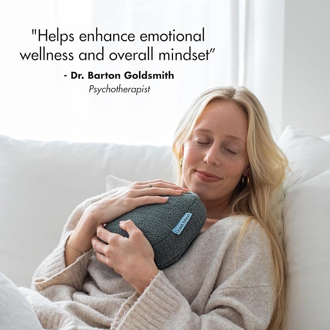 Quiet Mind Weighted Pillow for Adults 12 Lbs - Get Better Sleep - Sustainably Made and Chemical Free - Machine Washable (Large, Agave Green)