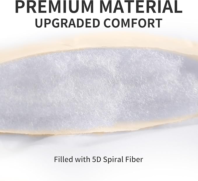 SLEEP ZONE Full Size Soft Mattress Pad, Quilted Fitted Mattress Cover for Bedroom, Fluffy Down Alternative Mattress Protector, Deep Pocket 8~21 inch, Machine Washable (Beige, Full)