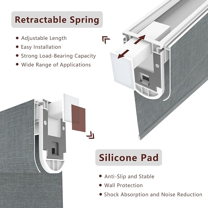 Bringnox No Drill Motorized Blinds with Remote,Blackout Windows,with Apple Homekit,Alexa,Google, with App,Voice Control Custom Size